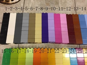 8 lego duplo 2X2 brick gold white black lime pink gray purple lavender orange - Picture 1 of 28