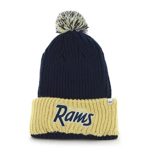 NFL Saint Louis Rams tall cuff knit hat with pom pom by '47 Brand - Picture 1 of 1