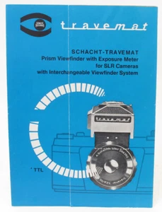 Original Instruction Manual Brochure Schacht Travemat Prism Finder for Exakta - Picture 1 of 2