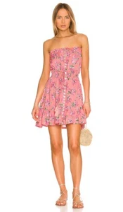 Mini Vestido Tiare Hawaii Ryden Ramo de Hibisco Melocotón Talla M/L - Imagen 1 de 9