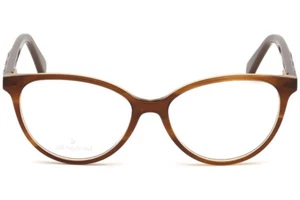 Swarovski SK5302 047 Brown Cat Eye Plastic Eyeglasses Frame 53-15-140 SW5302 - Picture 1 of 3