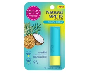 eos Natural FPS 15 Bálsamo Labial - Piña Coco, Protección Diaria, Resistencia al Agua - Imagen 1 de 3