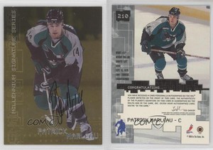 1999 ITG Be A Player Millennium Signature Series Gold Patrick Marleau #210 Auto