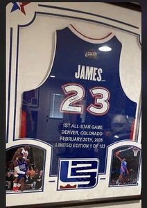 LeBron James UDA Autographed First All-Star Jersey Ltd Ed Out Of /123 Framed - Picture 1 of 5
