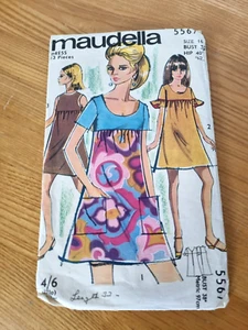 Maudella Sewing Pattern 5567 Misses 1960's Retro Dress Size Vintage 16 38" BEE  - Picture 1 of 4