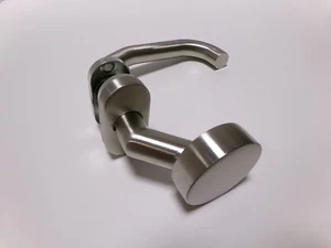 türgriff edelstahl ovale Platte  Knopf silber oval Klinke Drücker türdrücker - Bild 1 von 7