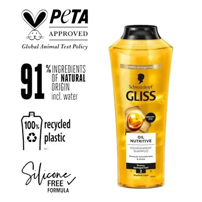 Schwarzkopf Gliss Oil Nutritive Pflegendes Shampoo mit Öl