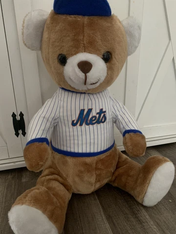 Vintage New York Mets MLB  S . Smith . Brown Teddy Bear Mascot 19” Tall Cover