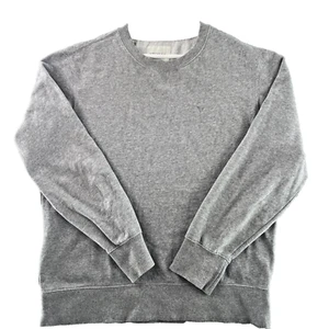 Super Soft Knit Jumper Crew Neck Top Grey Size L M&S Barely Worn - Picture 1 of 9