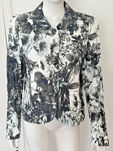New ESCADA Fantasy Cotton Button down Jacket Sz 40 US 10 - Picture 1 of 14