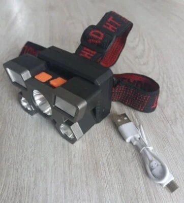 Potente Linterna frontal led recargable (Incluye batería) - Imagen 1 de 3