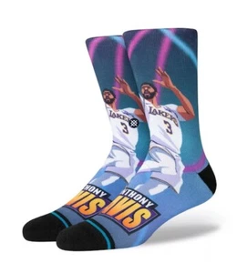 Stance NBA Anthony Davis Fast Break Casual Crew Socks Unisex Size Medium NWT - Picture 1 of 5