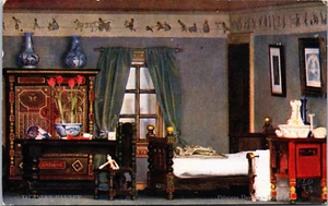 UK Irland Titania's Palace Prinzessin Daphne's Schlafzimmer Vintage Postkarte B174 - Bild 1 von 2