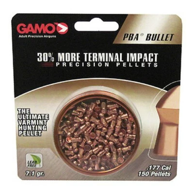 Gamo PBA Bullet .177 Caliber Lead Free Pellets-Tin of 150-632272054