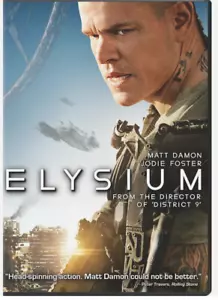 Elysium DVD Video Movie Matt Damon Sony Home Entertainment Science Fiction - Picture 1 of 5