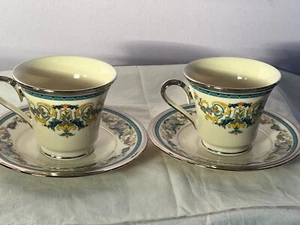 Lenox fair lady set of 2 teacups & saucers OH8831 - Picture 1 of 11