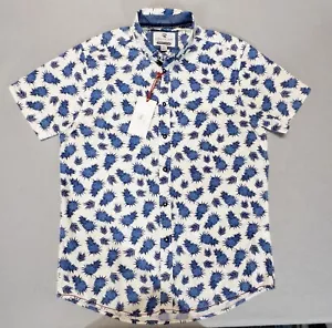 Nwt International Report Pineapple Button Up Shirt Mens Medium - Picture 1 of 7