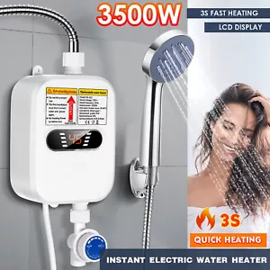 Kitchen Electric Tankless Water Heater Instant Hot Shower Heater 110V 3500W US - Picture 1 of 9