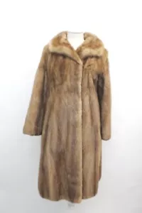 CHAQUETA ABRIGO DE PIEL DE VISÓN PASTEL CANADIENSE COMO NUEVA MUJER TALLA 4-6 PEQUEÑA - Imagen 1 de 4