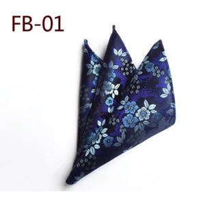 Men Colorful Paisley Floral Pocket Square Handkerchief Wedding Party Hanky - Picture 1 of 26