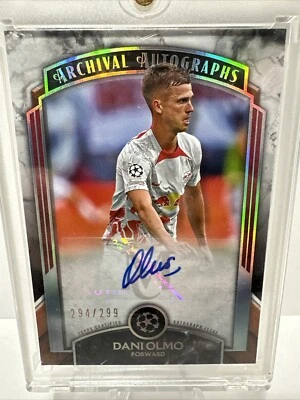 2022-23 Topps Museum UEFA Dani Olmo Archival Auto 294/299 - Image 1 of 4