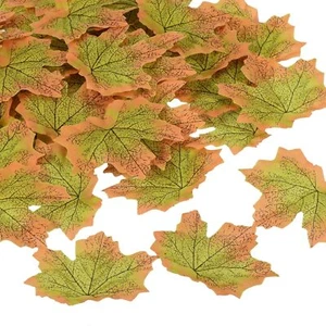 Artificial Leaves 400Pcs Fall Maple Autumn Fake Leaf for Wedding Party Thanks... - Picture 1 of 5