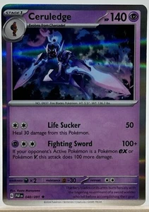 Pokemon Paldean Fates #040/091 Ceruledge Holo - Picture 1 of 2