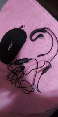 Jabra UC Voice 250MS HSC008 Black Corded USB Ear-Hook Headset with Case Used  - Image 1 of 4