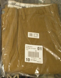 NEW Eddie Bauer Twill Khaki Chino Flat Front Pants Blue Mens 38 waist - Picture 1 of 1