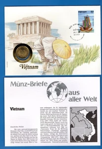 STAMPS & COINS COVERS-10 dong (1974) Vietnam, 1983, Philswiss-**/# - Picture 1 of 2