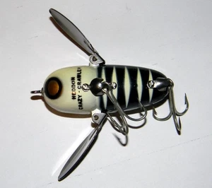 Vintage Heddon Dowagiac Crazy Crawler Original Wood Lure - Never Used - Picture 1 of 2
