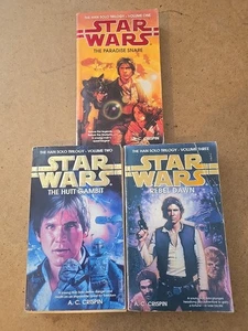 Star Wars The Han Solo Trilogy 1-3 paperback Book Lot A.C. Crispin Rebel - Picture 1 of 12