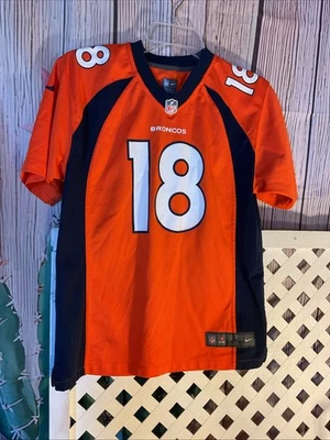 Nike NFL Denver Broncos Niño Talla Grande Camisa Naranja 18 Manning Foto 1 de 3