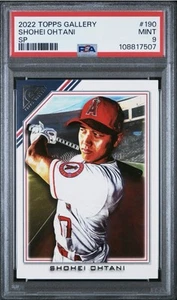 2022 Topps Gallery Art Variation - Shohei Ohtani - Short Print PSA 9 - Picture 1 of 2