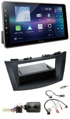 Pioneer Bluetooth USB DAB Lenkrad Autoradio für Suzuki Swift Sport ab 2011 schwa - Bild 1 von 4