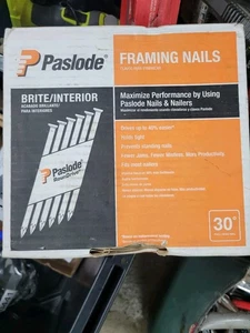 Paslode 2500 Framing Nails 3 in. x0.120-Gauge 30’Smooth Shank Paper Tape Partial - Picture 1 of 4