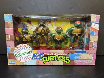 Raro Sellado 1992 TMNT Coleccionistas Especiales Paquete de 4 Caja Nueva Sin usar, en caja Compañeros de Juego De Colección Foto 1 de 4