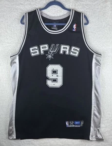 Maillot vintage Tony Parker NBA San Antonio Spurs Reebok grand à XXL 52 noir - Photo 1/24