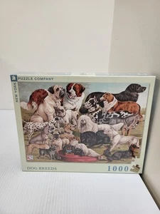 New York Puzzle Company 1000 Piece Jigsaw Puzzle "Dog Breeds" - Picture 1 of 2
