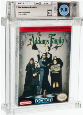 ADDAMS FAMILY NES NTSC Sealed 9.8 A++  WATA VGA Graded  Nintendo Highest graded - Image 1 of 2