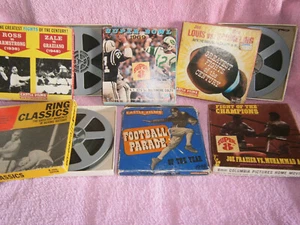 SEIS 6 películas de colección deportivas/boxeo súper 8 mm y regular 8 mm en original Cajas - Imagen 1 de 1