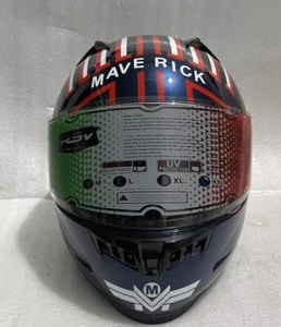 RSV AERÓGRAFO ARTE PERSONALIZADO TOP GUN MAVERICK CICLISMO MOTOCICLISTA CASCO (Talla XXL) - Imagen 1 de 10