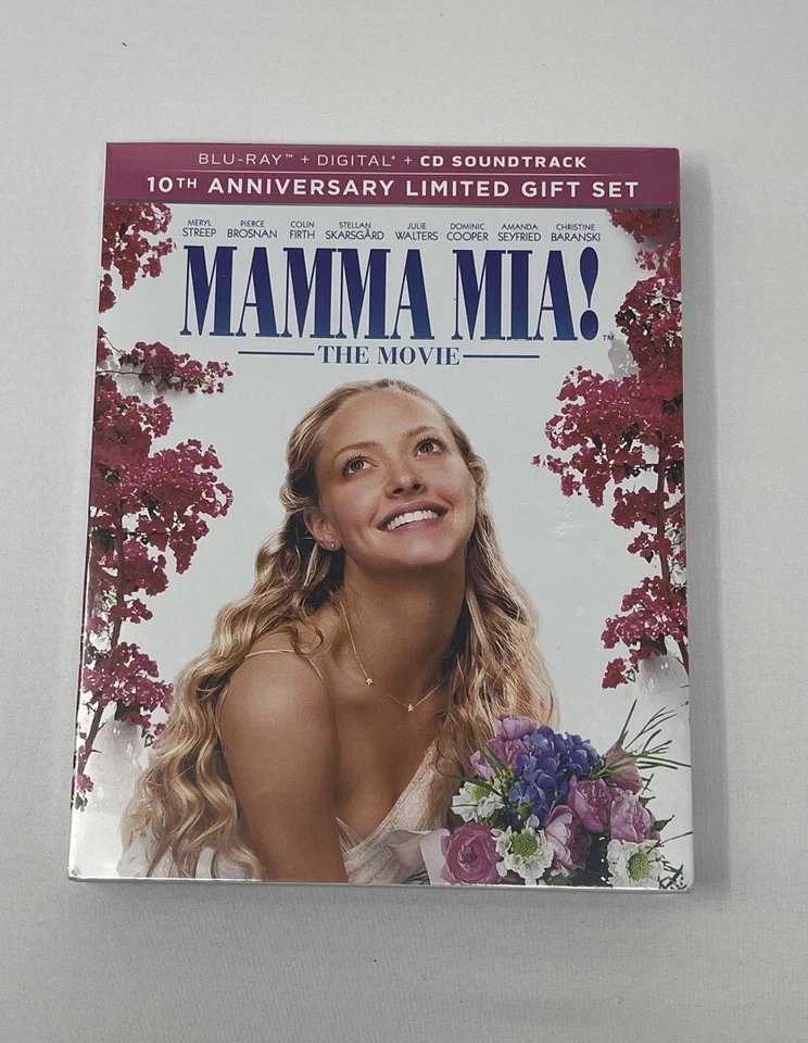 MAMMA MIA! [10th Anniversary Edition] [Blu-ray, 2018] NEW Sealed + CD Soundtrack Foto 1 de 1