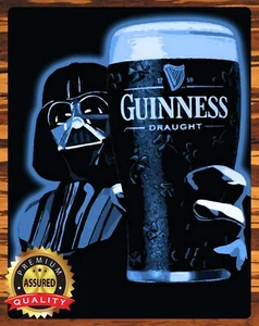 Guinness Draught - Star Wars - Darth Vader - Blechschild 11 x 14 - Bild 1 von 3