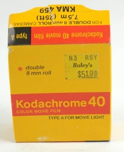 Kodachrome 40 Movie Film Double 8mm 25ft Roll - Picture 1 of 3