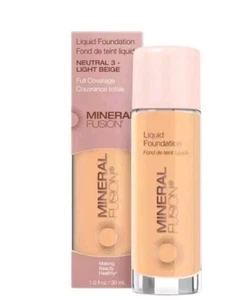 Mineral Fusion Liquid Foundation Neutral 3 Light Beige 1 fl oz. New - Picture 1 of 1