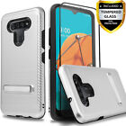 For Lg K51 / Reflect L555dl Case Built Kickstand Cover +tempered Glass Protector