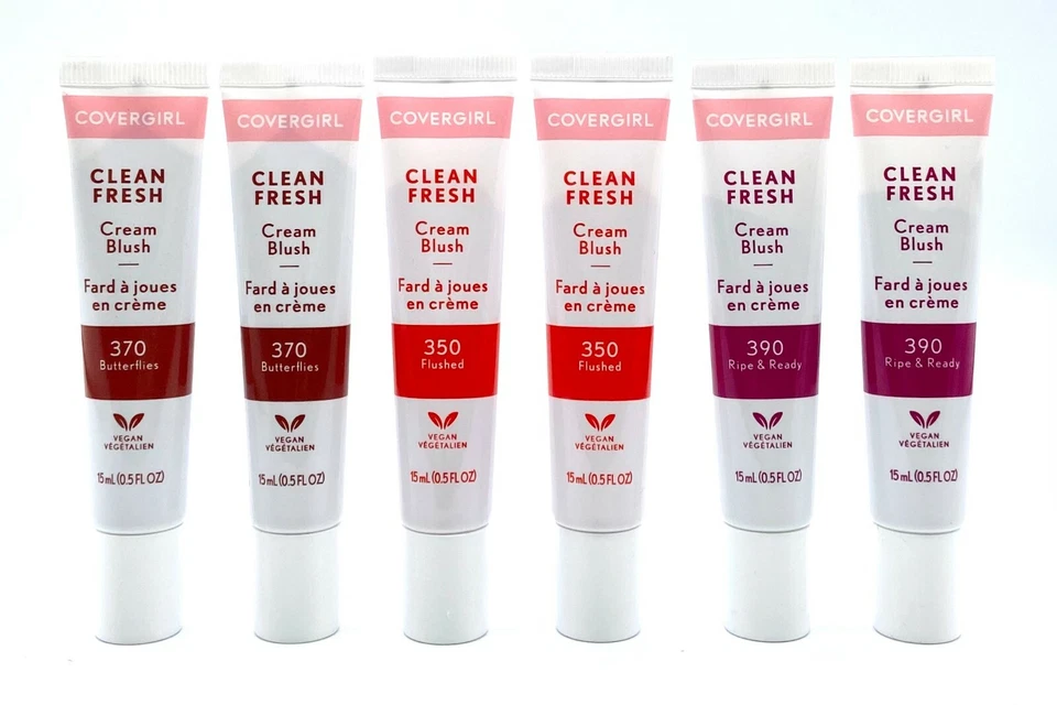 2 PACK - Cover Girl Clean Fresh Vegan Cream Blush 0.5 oz - CHOOSE COLOR - Image 1 of 1