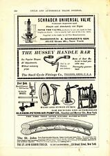 1903 Snell Cycle Fittings Co. Ad: Hussey Handlebars - Toledo + Gleason Tire Pump
