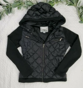 Vintage Eddie Bauer piumino d'oca nero puffer jacket donna taglia S - Foto 1 di 9